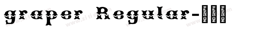 graper Regular字体转换